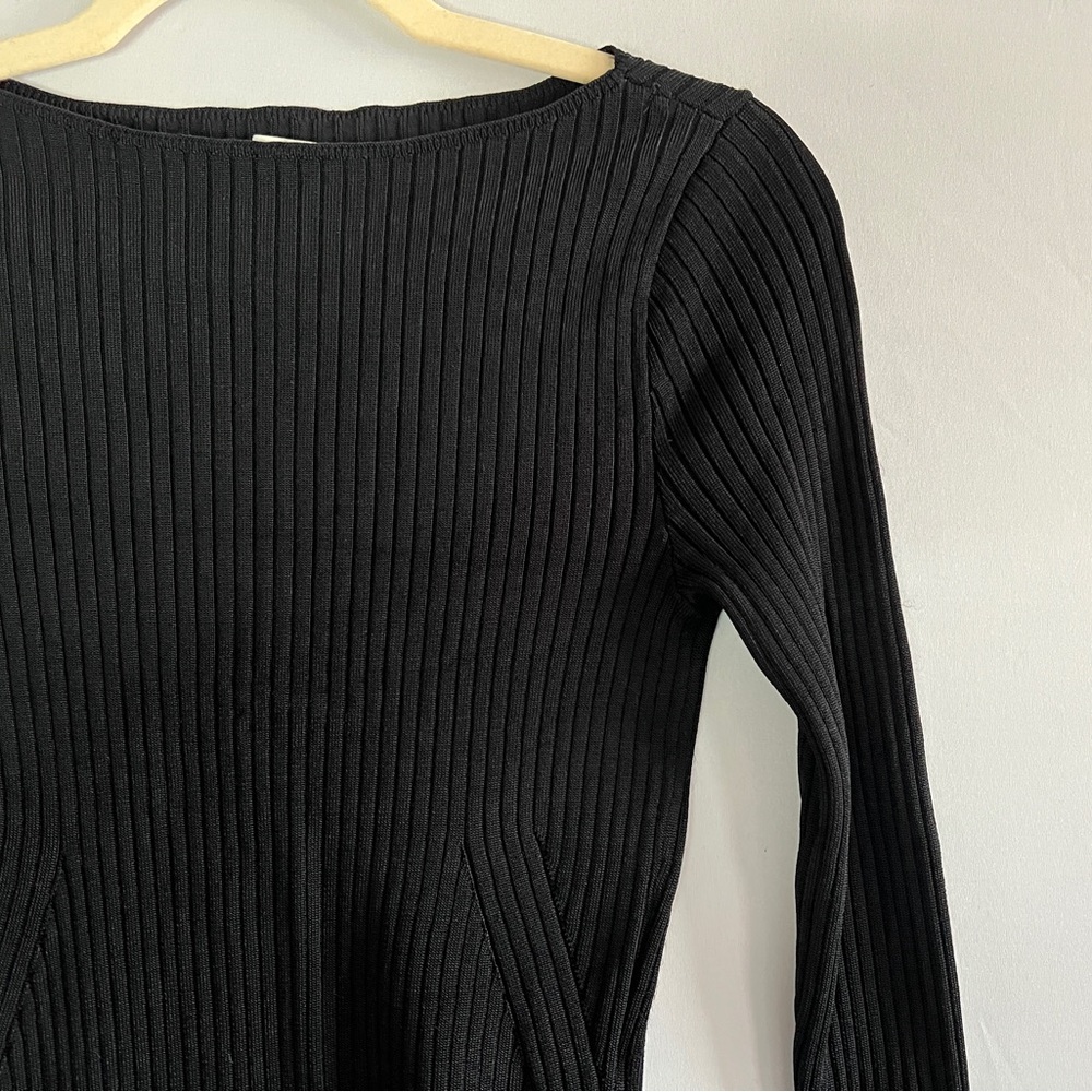 Glossy Slash Sweater Top Abercrombie & Fitch